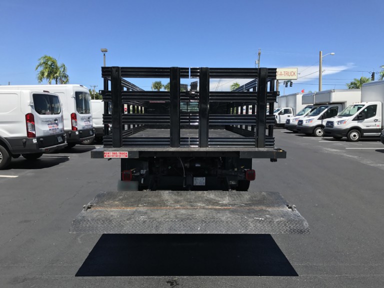 F550 16' FlatBed With LiftGate (With Sides)6 Akers Truck Rental